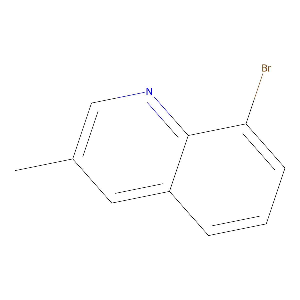 8-Bromo-3-methylquinoline molecular structure, CAS 397323-76-1