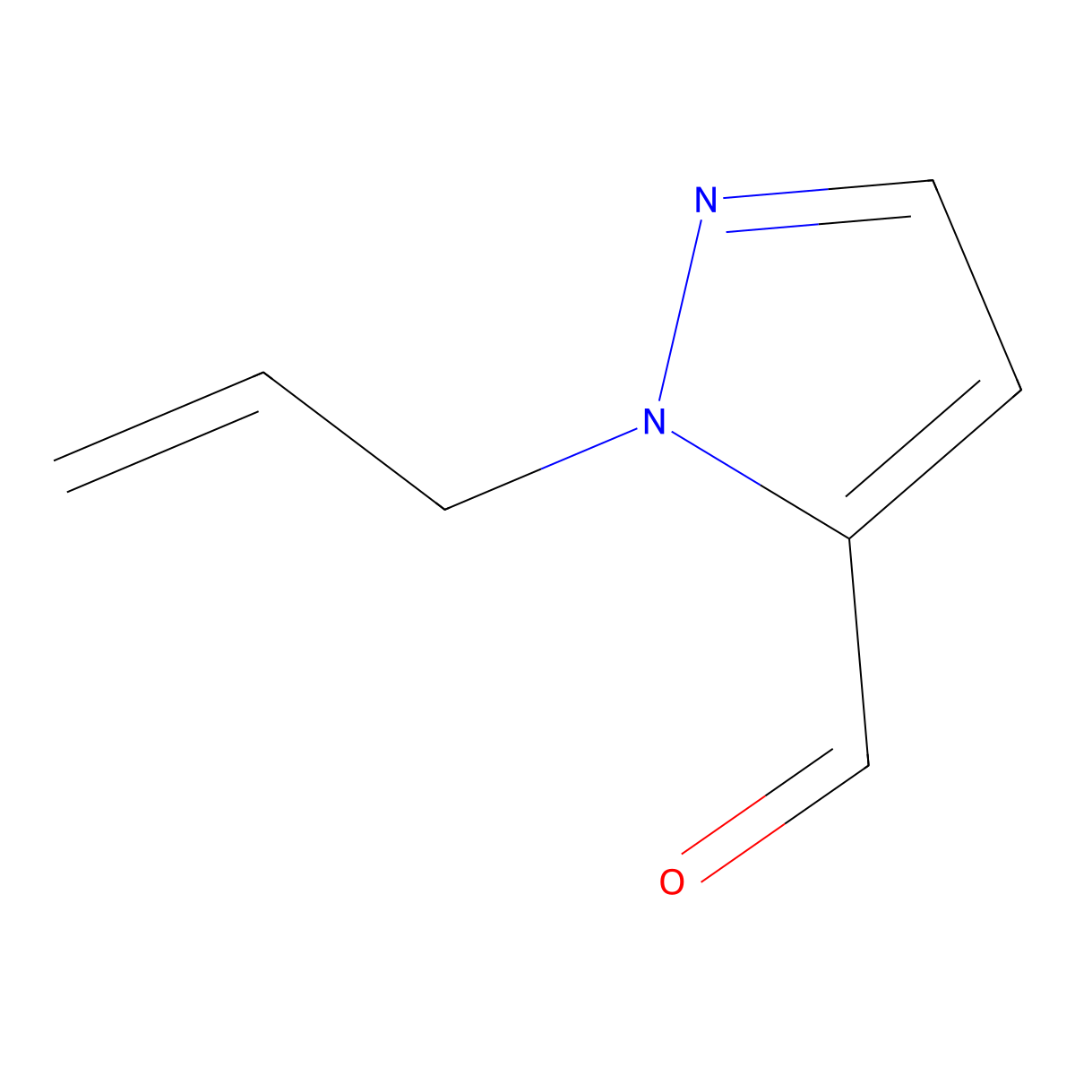 1-Allyl-1H-pyrazole-5-carbaldehyde molecular structure, CAS 397329-06-5