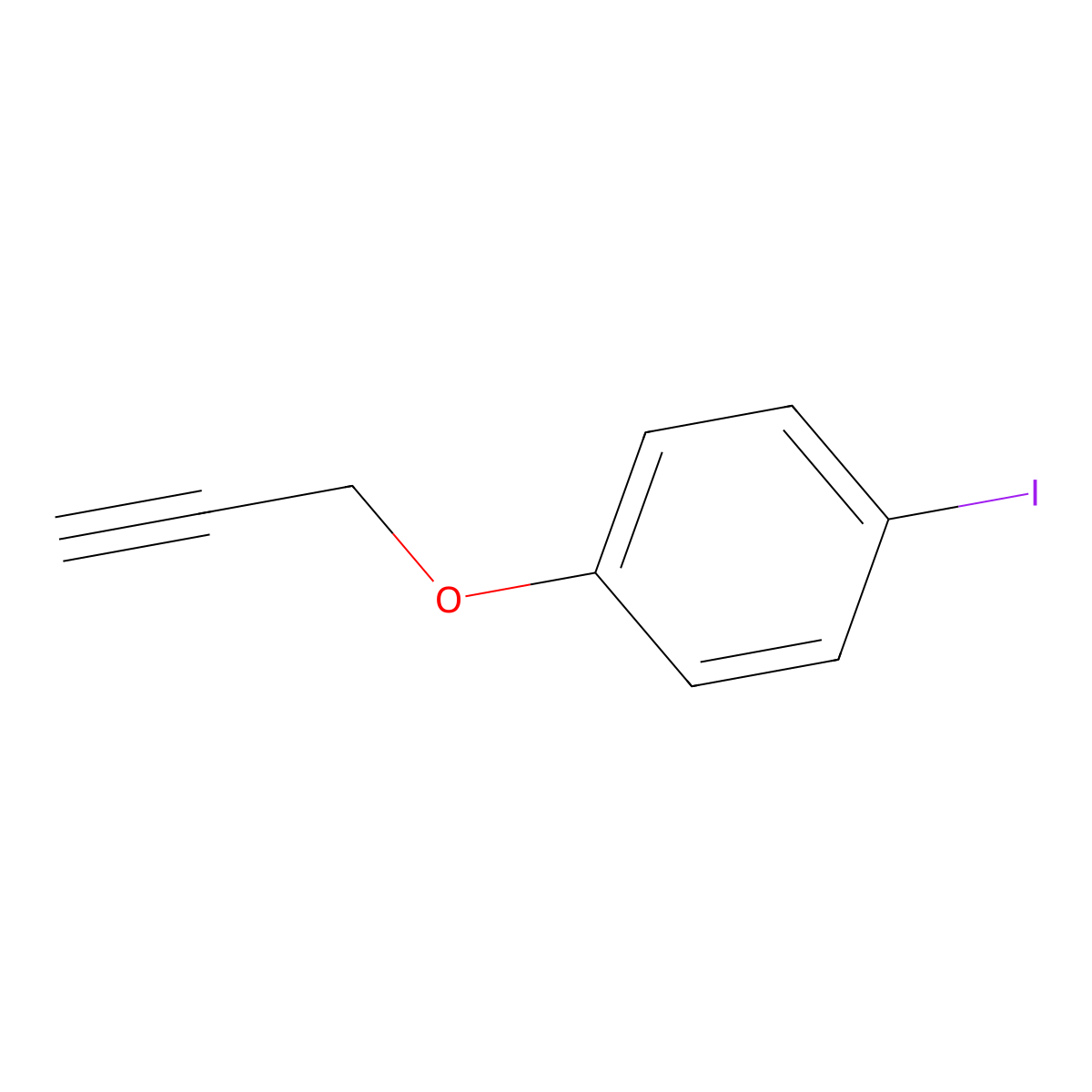 1-Iodo-4-(prop-2-yn-1-yloxy)benzene molecular structure, CAS 39735-76-7
