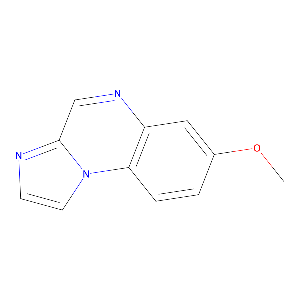 Imidazo(1,2-a)quinoxaline, 7-methoxy- molecular structure, CAS 39744-68-8
