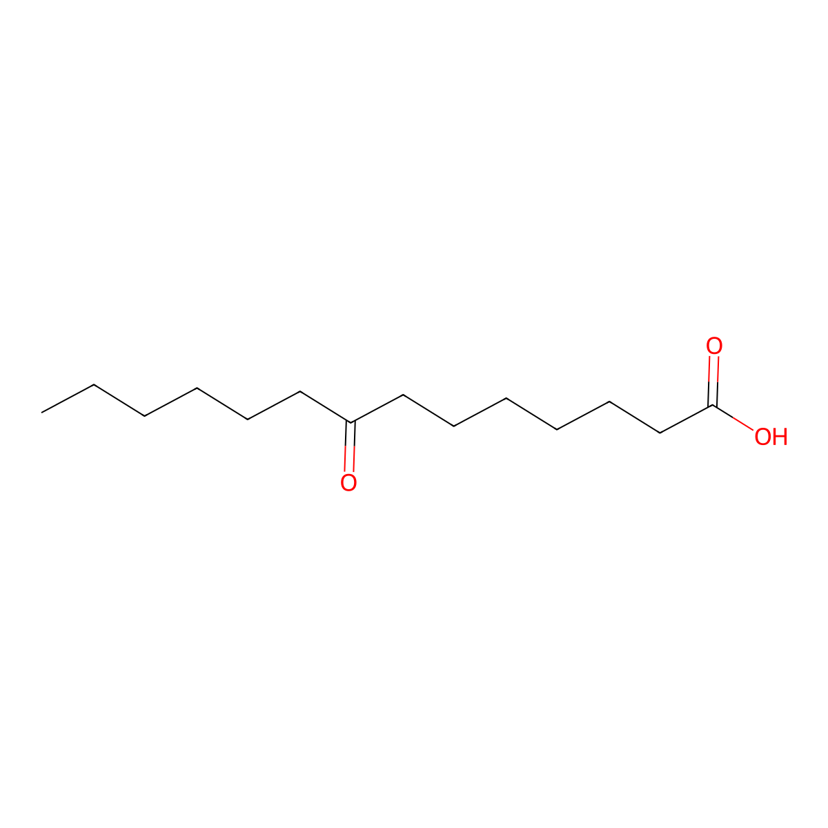 8-Oxotetradecanoic acid molecular structure, CAS 39747-88-1