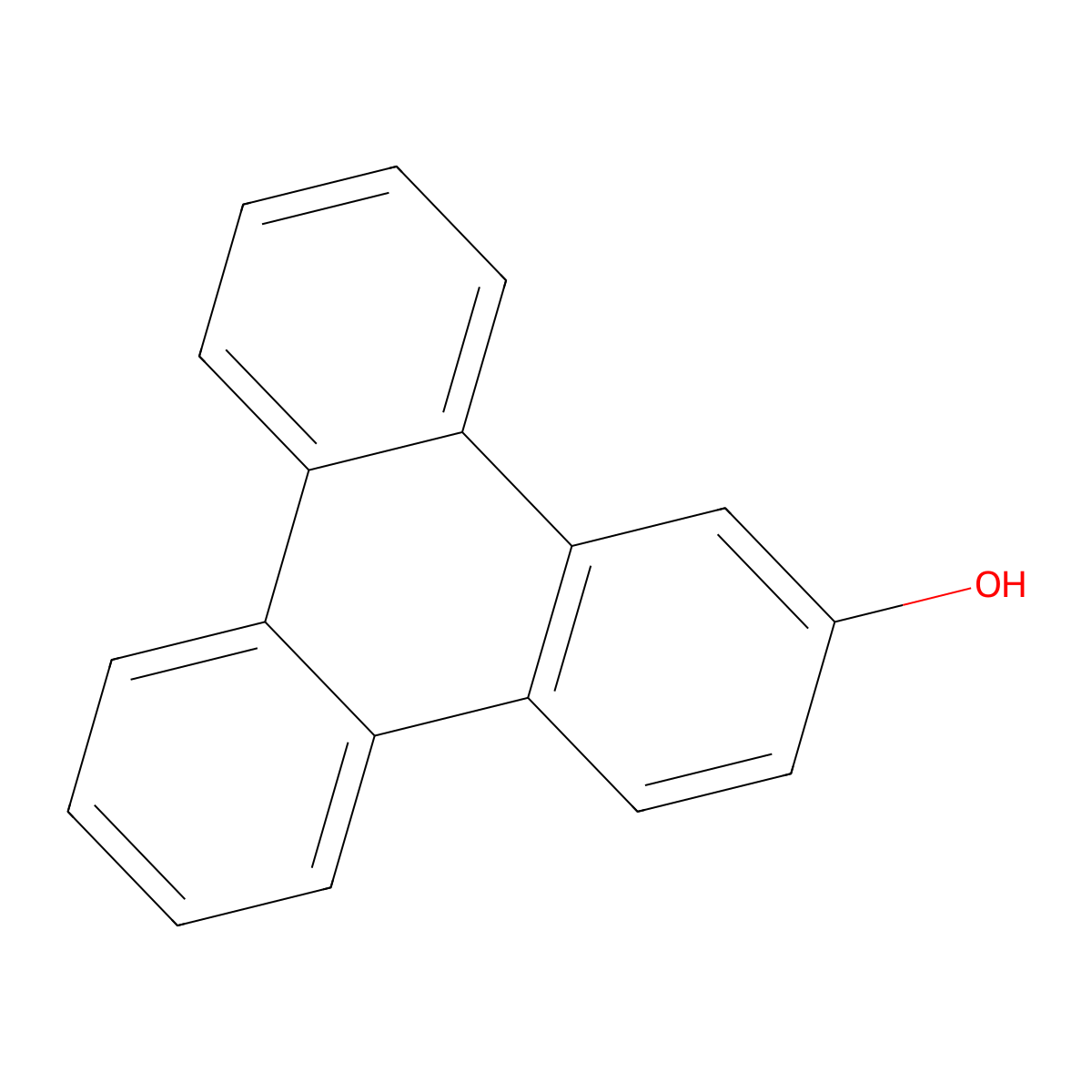 Triphenylen-2-ol molecular structure, CAS 39748-90-8