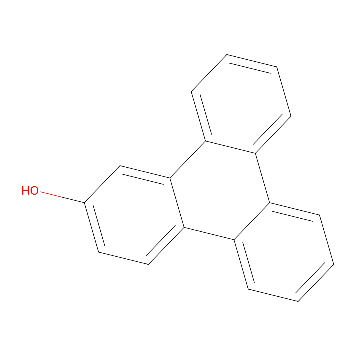 Triphenylen-2-ol molecular structure, CAS 39748-90-8