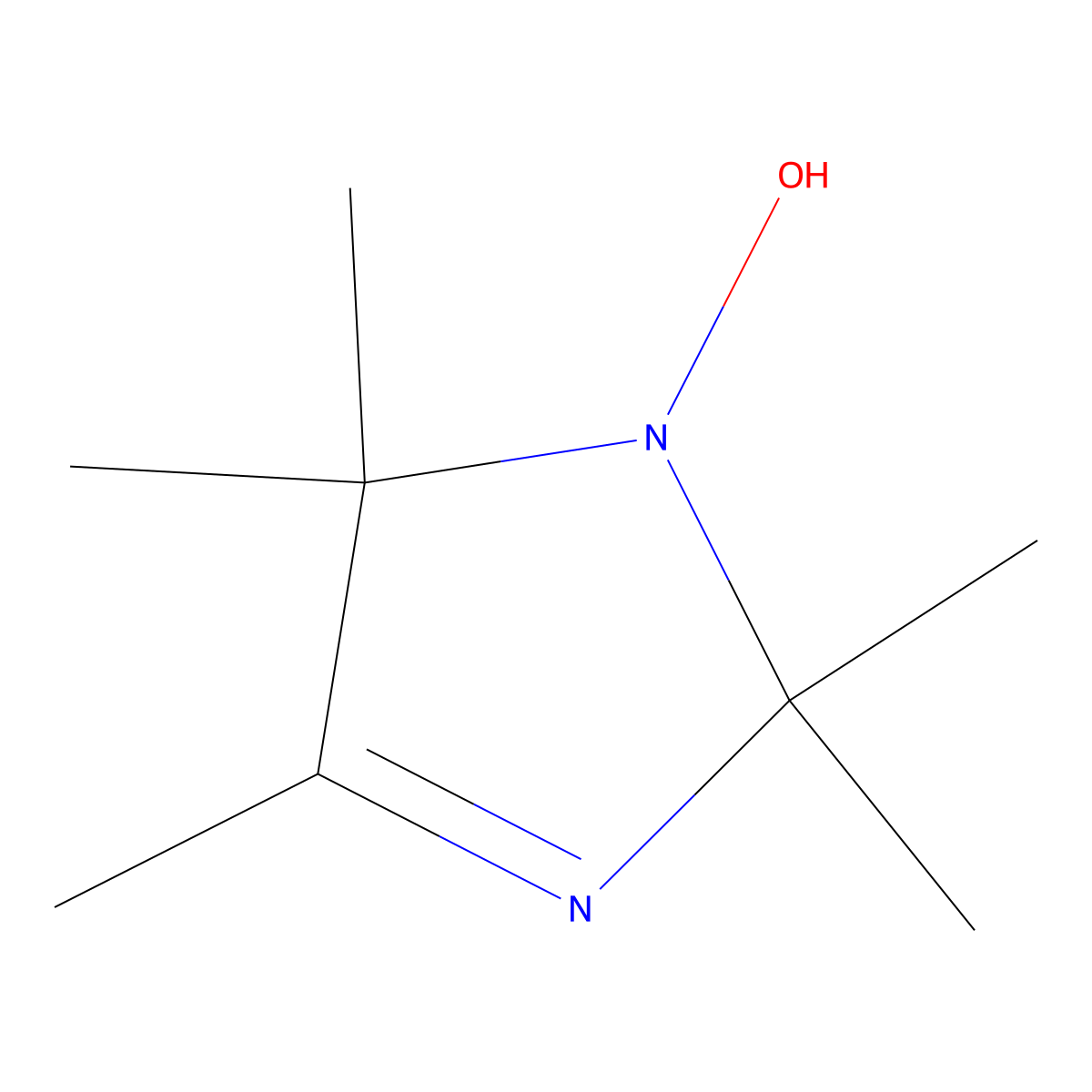 2,2,4,5,5-Pentamethyl-2,5-dihydro-1H-imidazol-1-ol molecular structure, CAS 39753-73-6