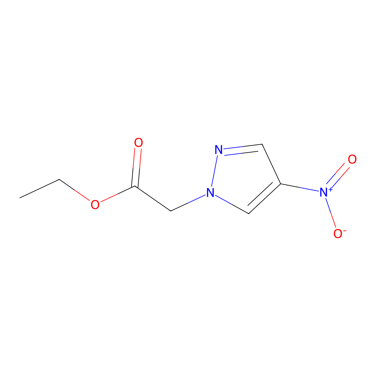 ethyl (4-nitro-1H-pyrazol-1-yl)acetate molecular structure, CAS 39753-81-6
