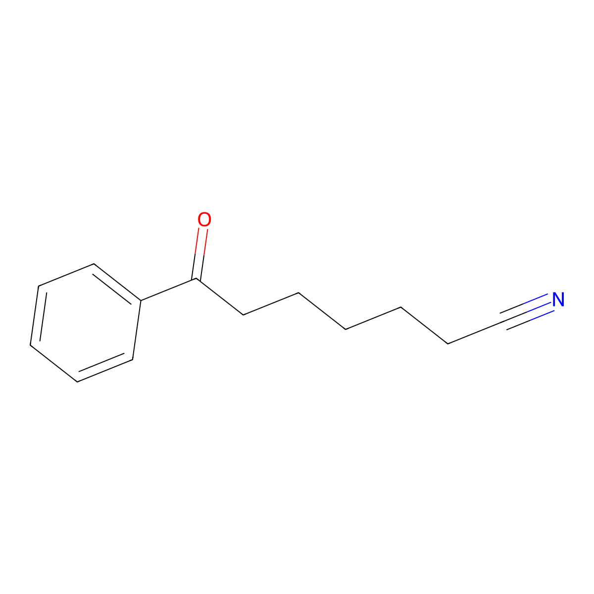 7-Oxo-7-phenylheptanenitrile molecular structure, CAS 39755-14-1