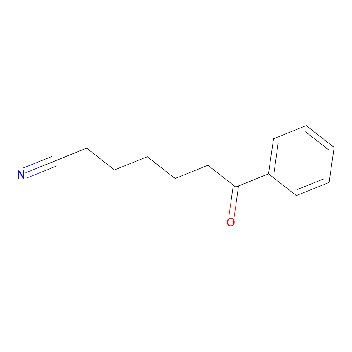 7-Oxo-7-phenylheptanenitrile molecular structure, CAS 39755-14-1