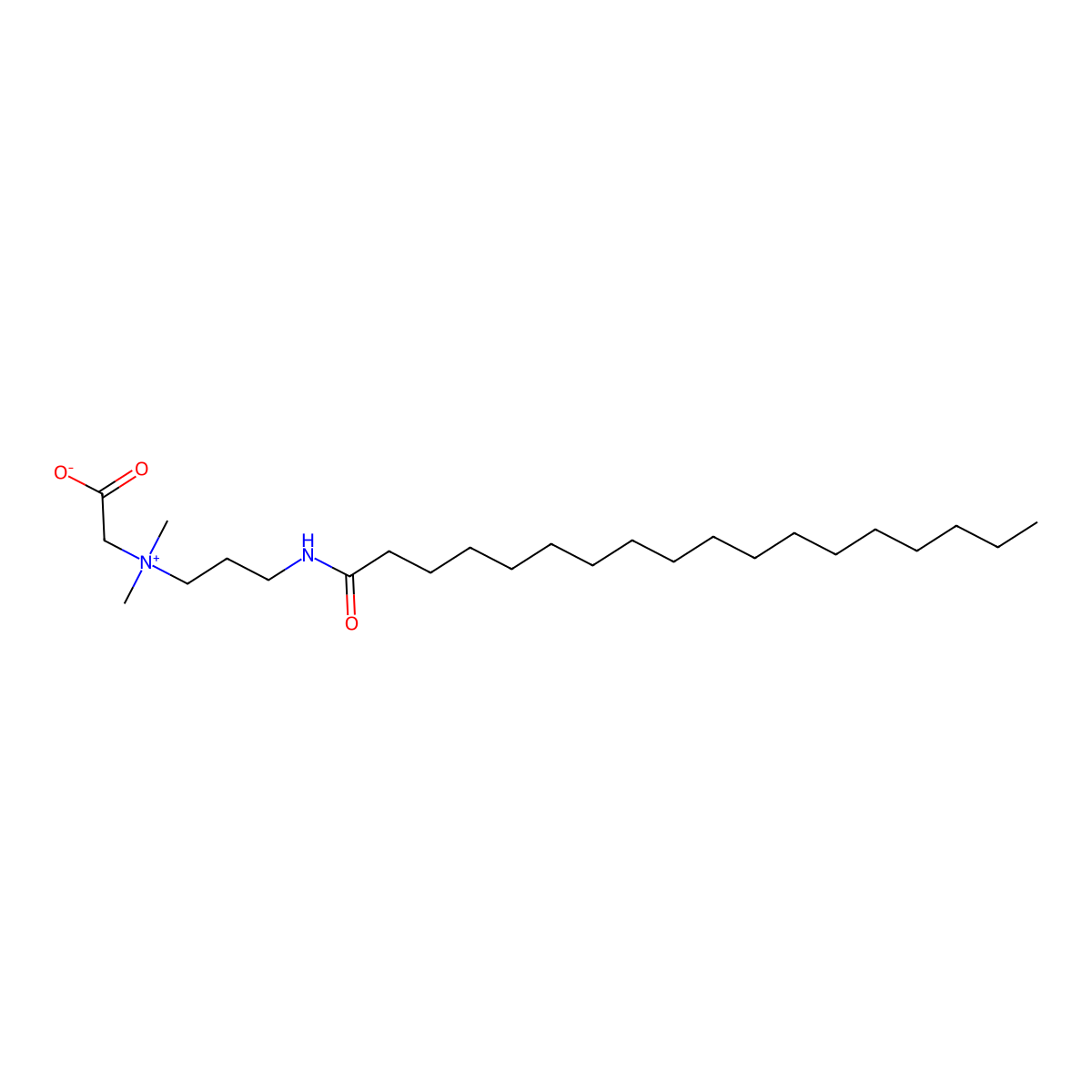 Stearamidopropyl Betaine molecular structure, CAS 39761-83-6