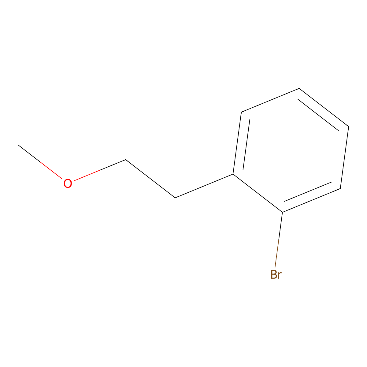 2-Bromophenethyl methyl ether molecular structure, CAS 39767-89-0