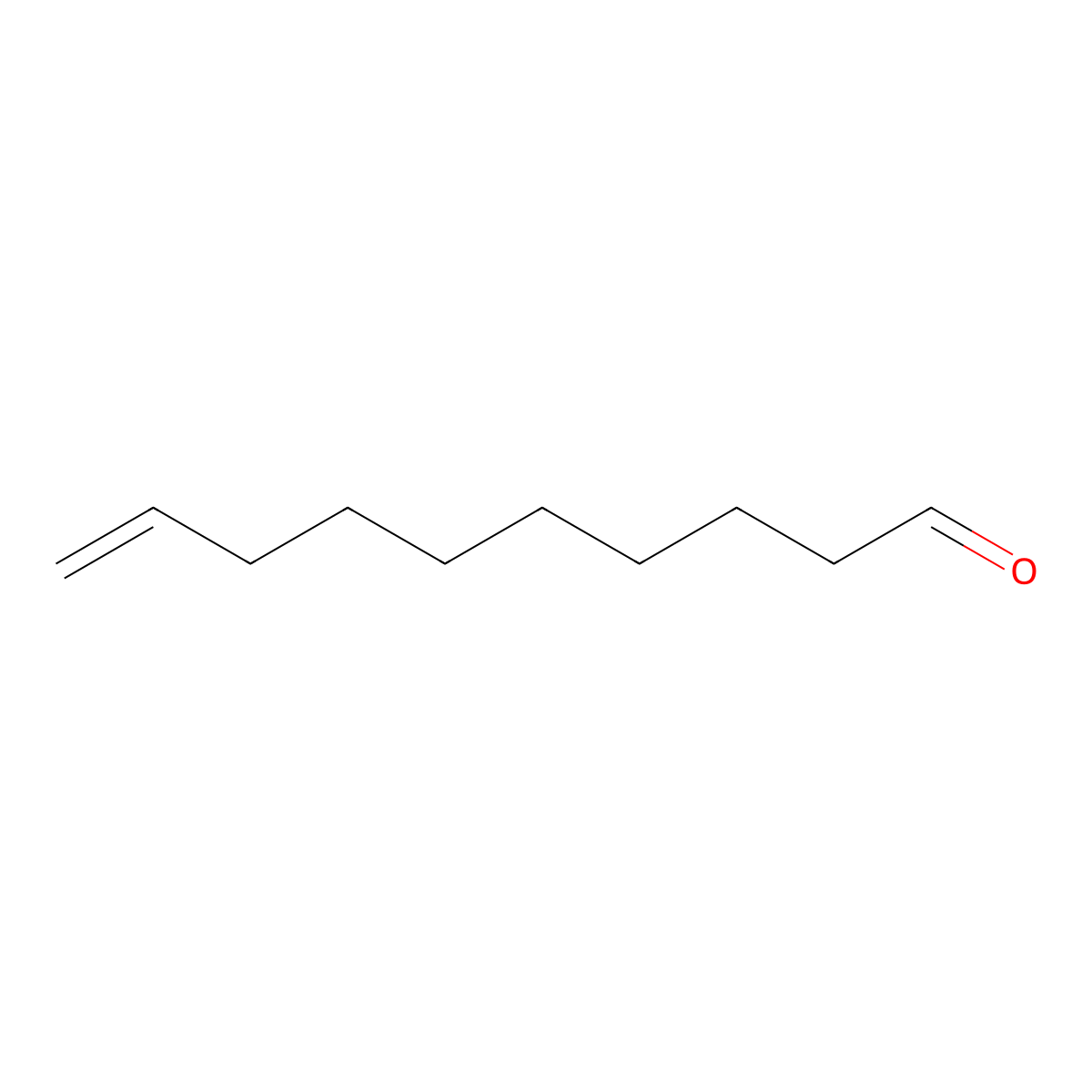 9-Decenal molecular structure, CAS 39770-05-3
