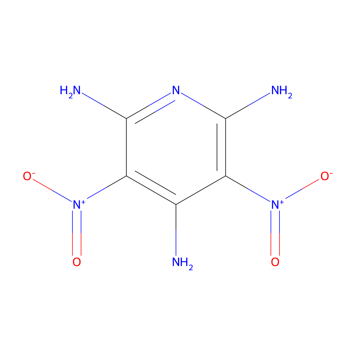 2,4,6-Triamino-3,5-dinitropyridine molecular structure, CAS 39771-28-3