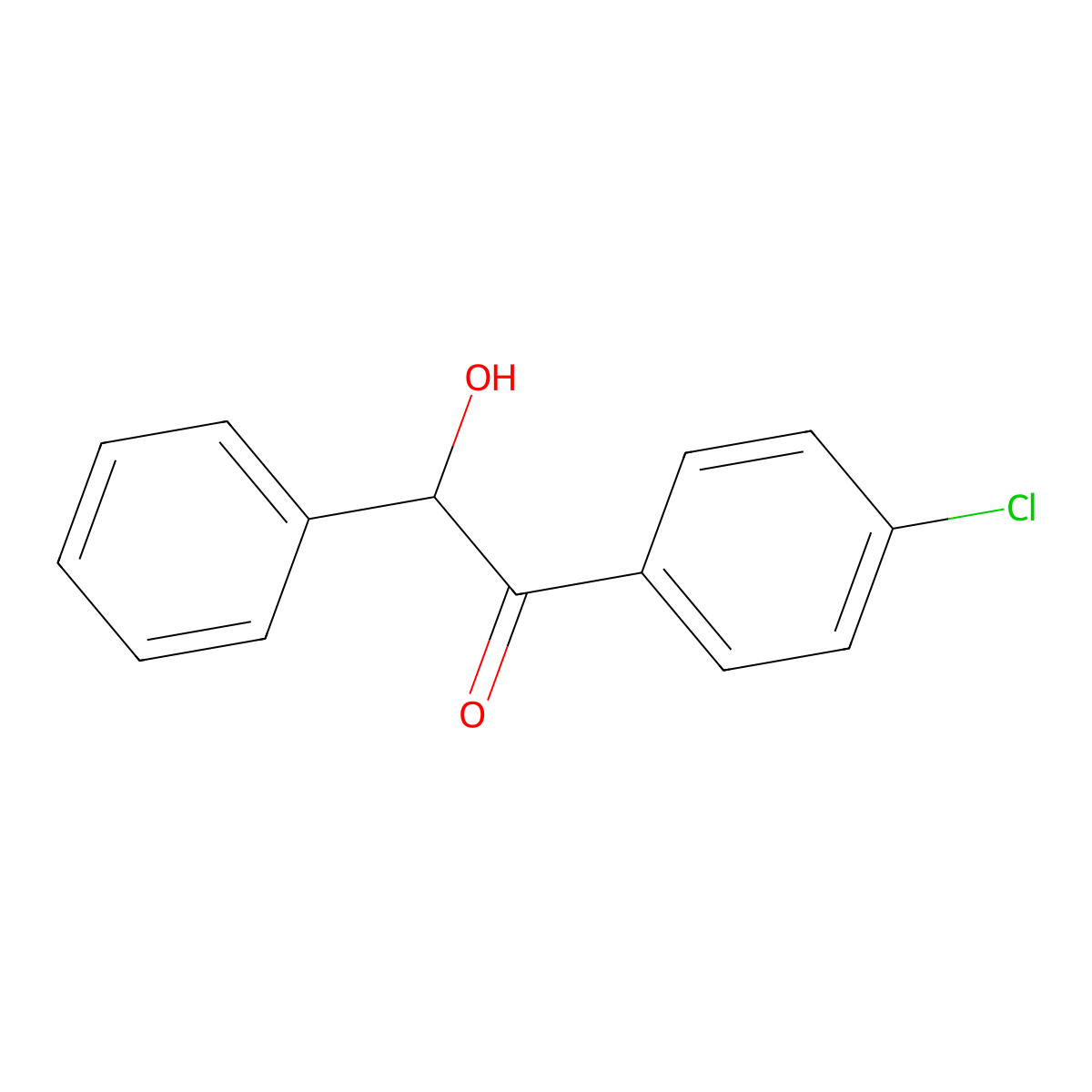 4-Chlorobenzoin molecular structure, CAS 39774-18-0