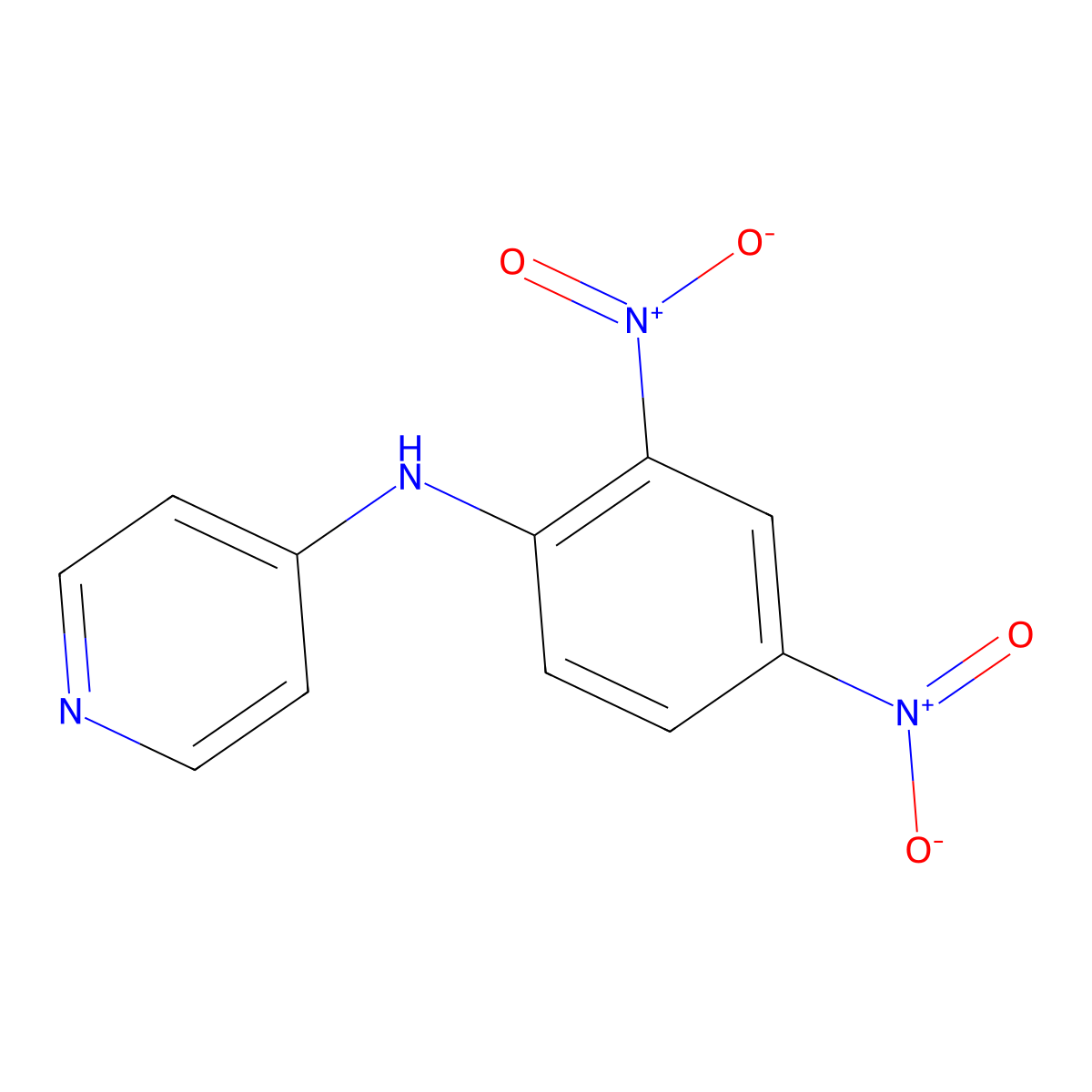 N-(2,4-Dinitrophenyl)-4-pyridinamine molecular structure, CAS 39778-21-7