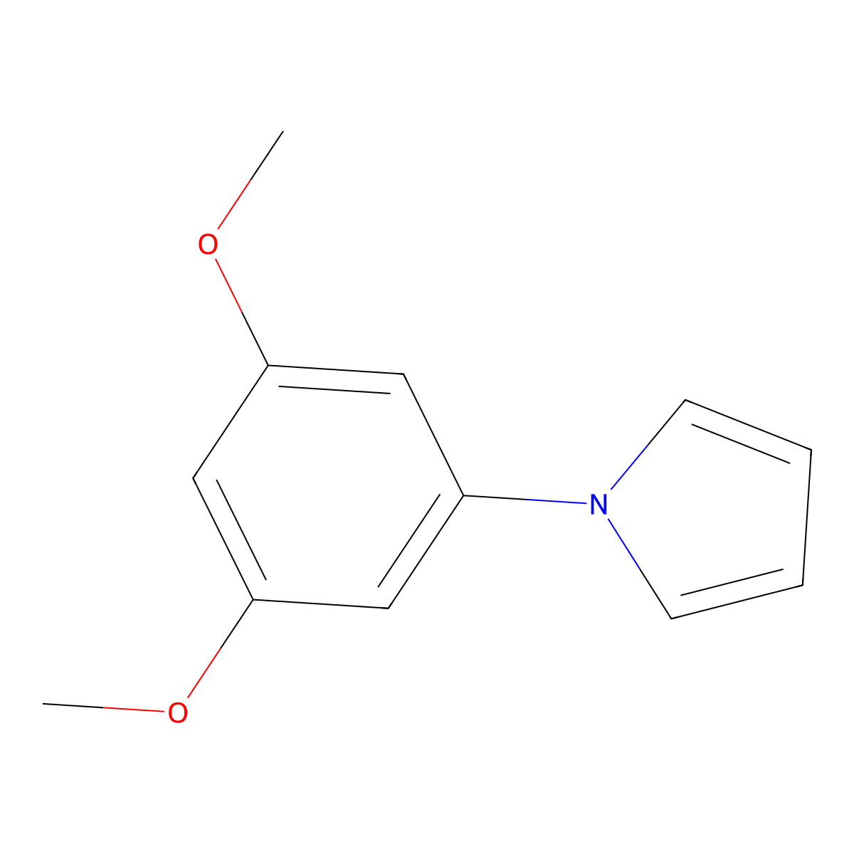 1-(3,5-Dimethoxyphenyl)-1H-pyrrole molecular structure, CAS 39779-23-2