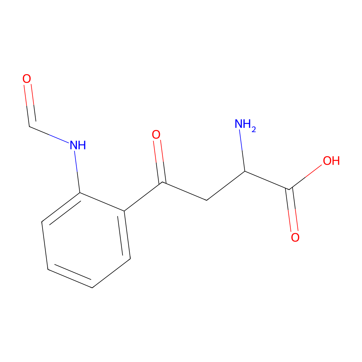 N-Formyl-l-kynurenine molecular structure, CAS 3978-11-8