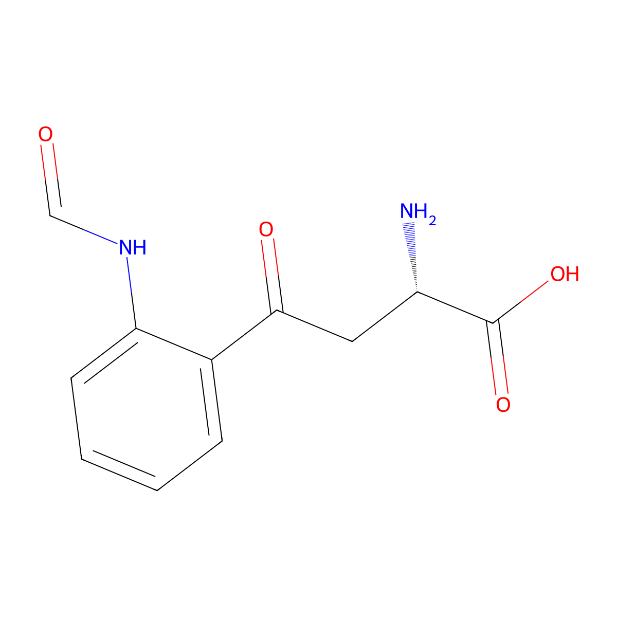 N-Formyl-l-kynurenine molecular structure, CAS 3978-11-8