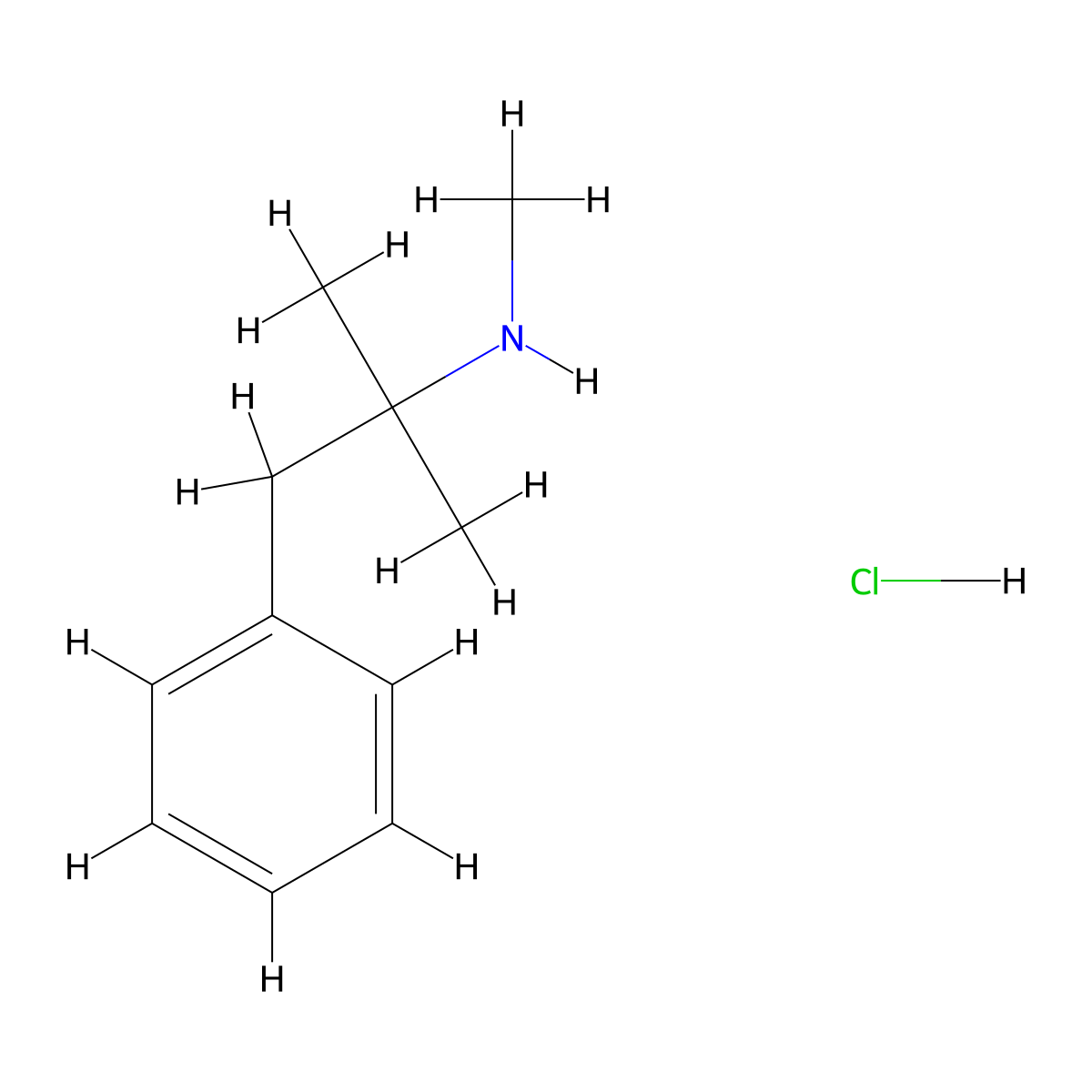 Mephenteramine hydrochloride molecular structure, CAS 3978-34-5
