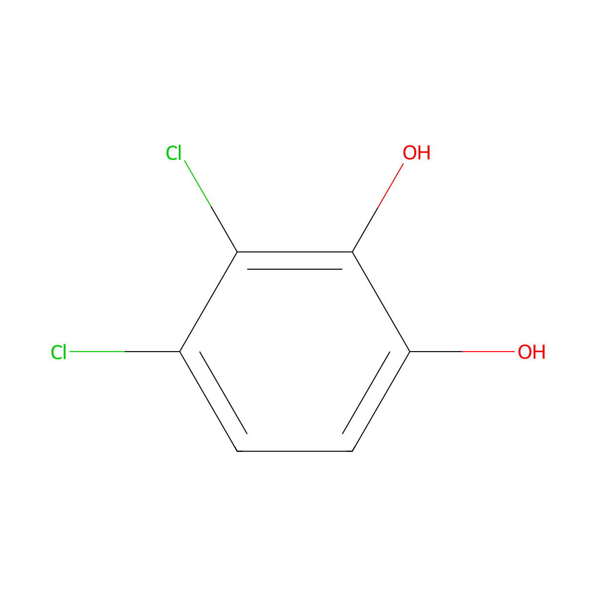 3,4-Dichlorocatechol molecular structure, CAS 3978-67-4