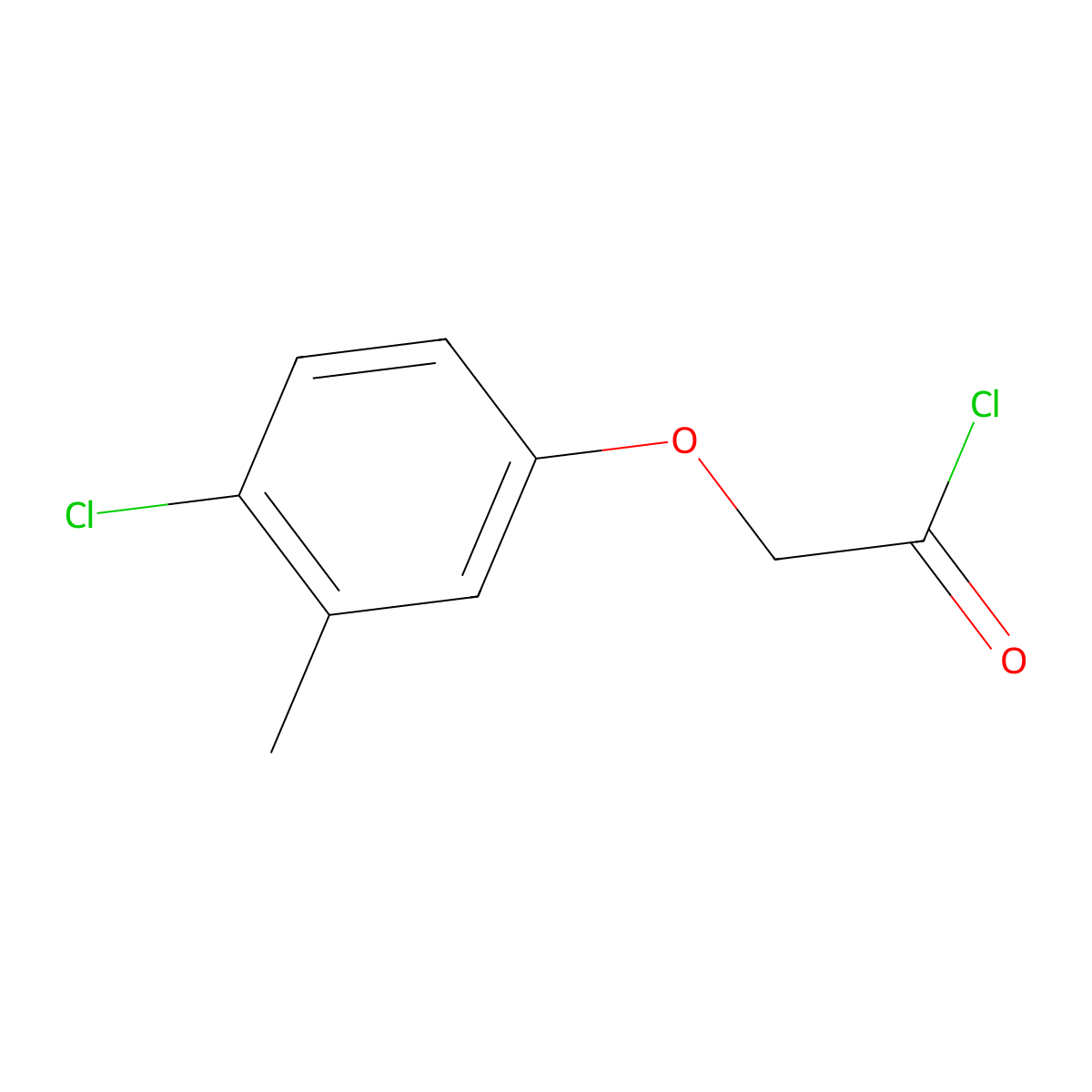 2-(4-Chloro-3-methylphenoxy)acetyl chloride molecular structure, CAS 39784-11-7