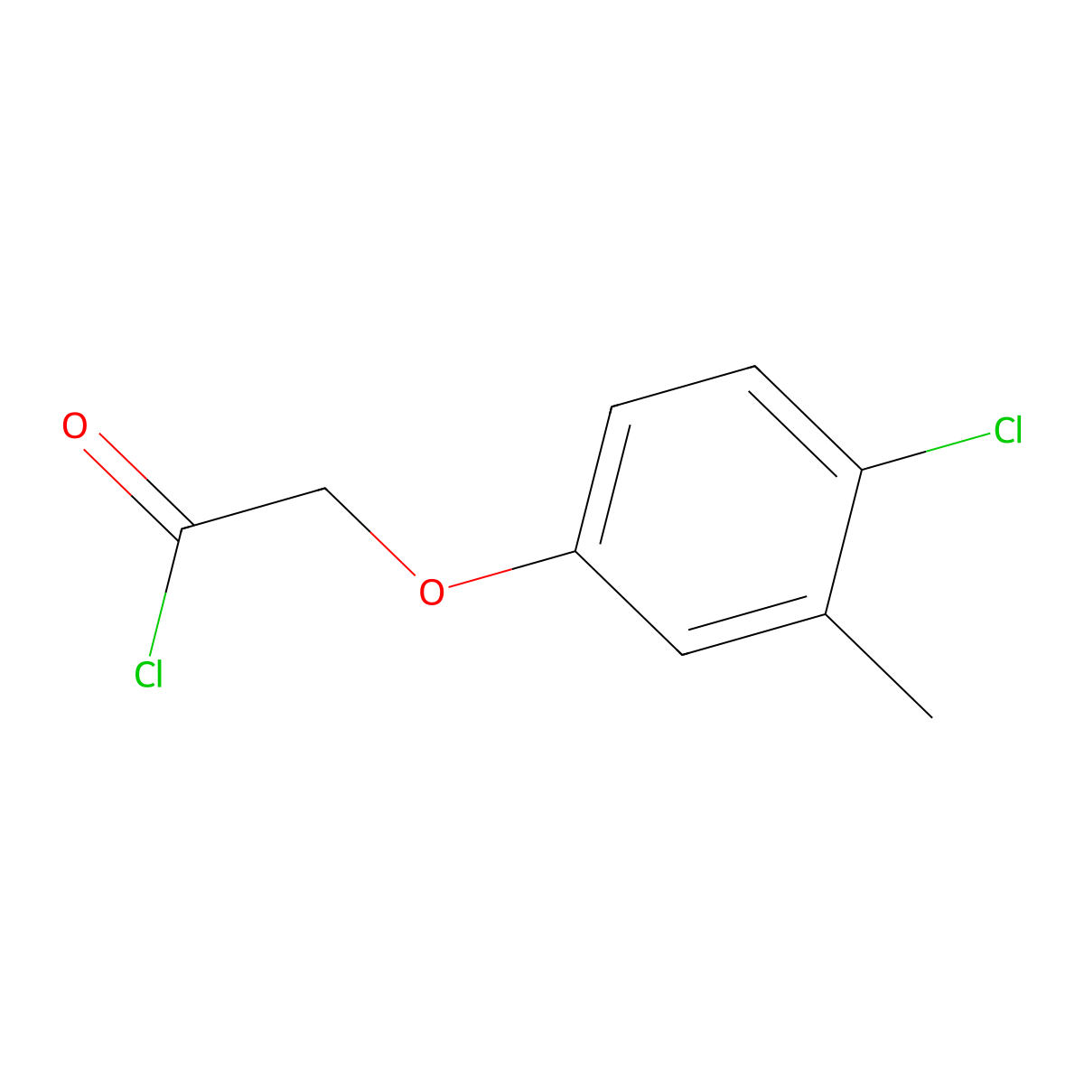 2-(4-Chloro-3-methylphenoxy)acetyl chloride molecular structure, CAS 39784-11-7