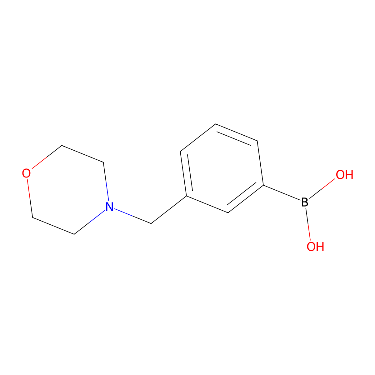 3-(Morpholinomethyl)phenylboronic acid molecular structure, CAS 397843-58-2