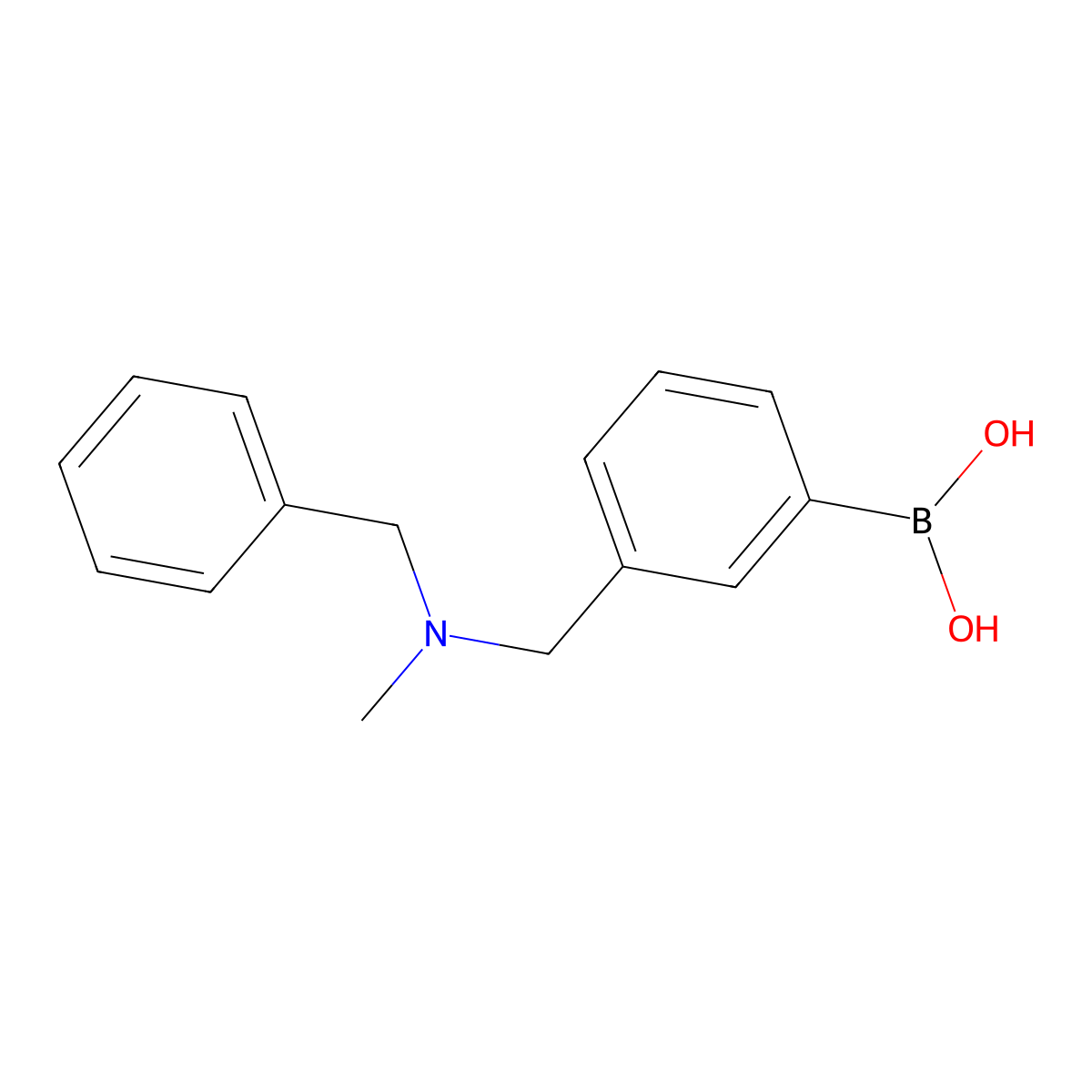 (3-((Benzyl(methyl)amino)methyl)phenyl)boronic acid molecular structure, CAS 397843-59-3