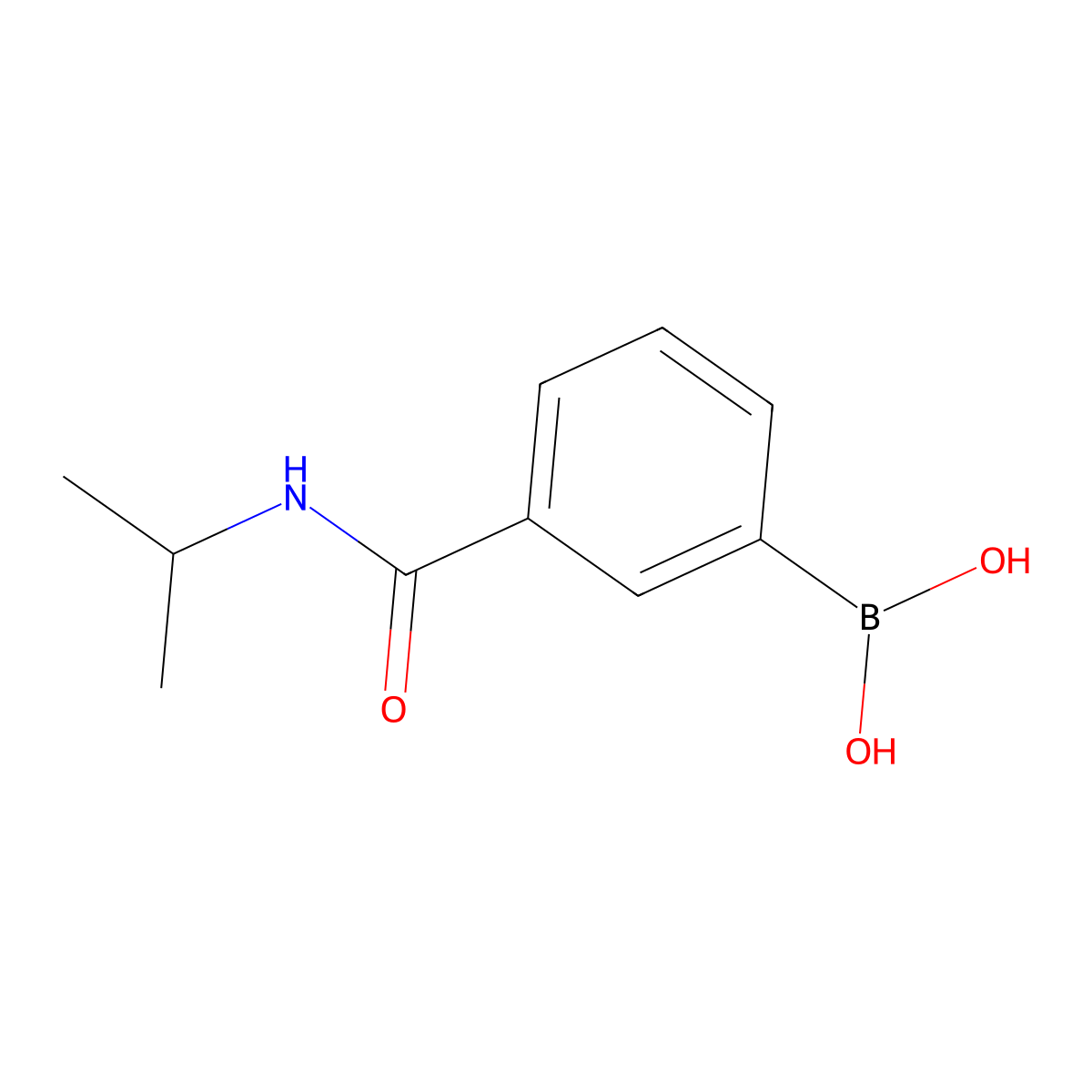 3-(N-Isopropylaminocarbonyl)benzeneboronic acid molecular structure, CAS 397843-69-5