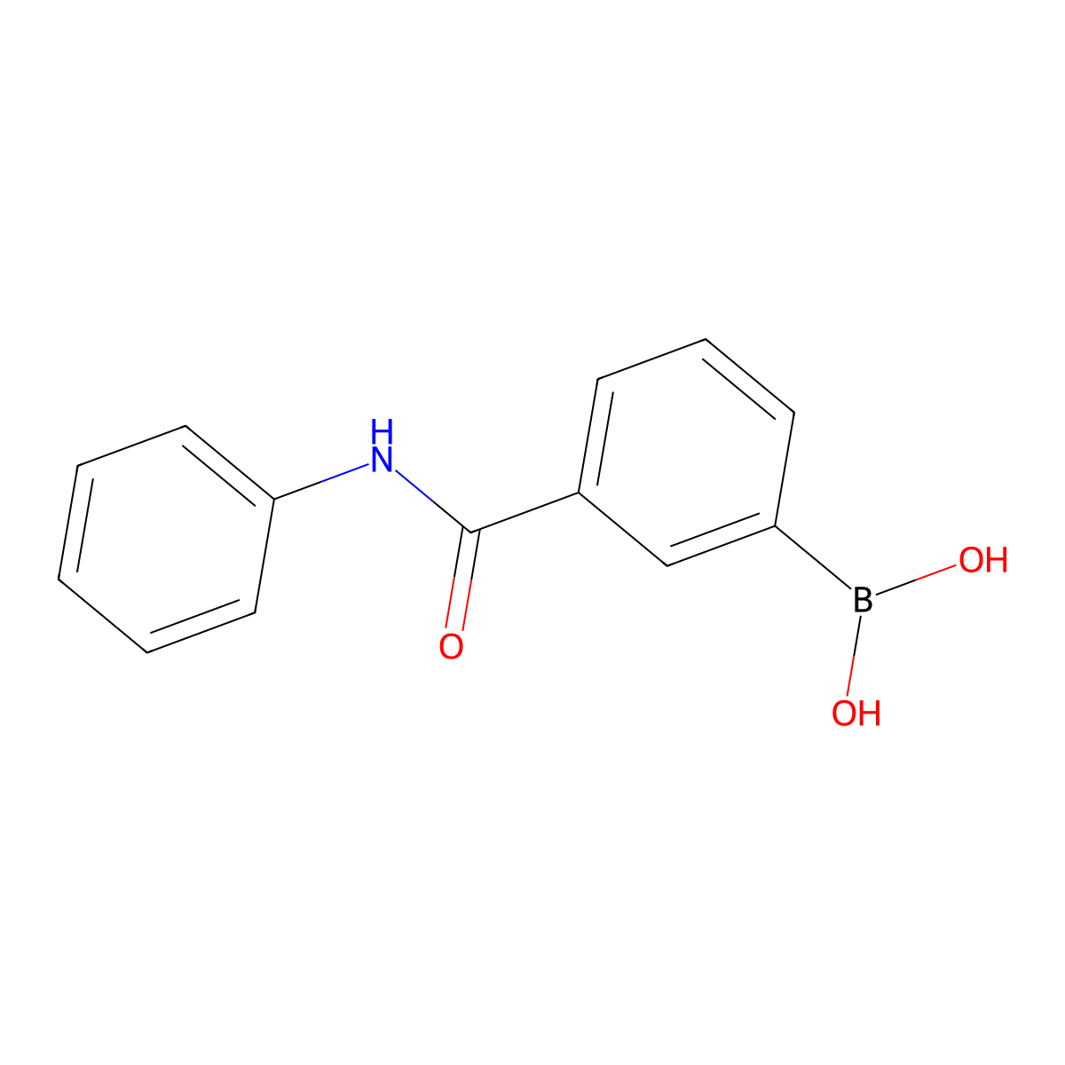 3-(Phenylcarbamoyl)benzeneboronic acid molecular structure, CAS 397843-71-9