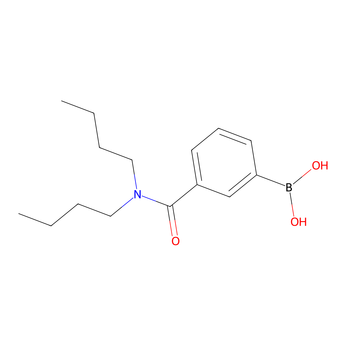 Boronic acid, [3-[(dibutylamino)carbonyl]phenyl]- molecular structure, CAS 397843-72-0