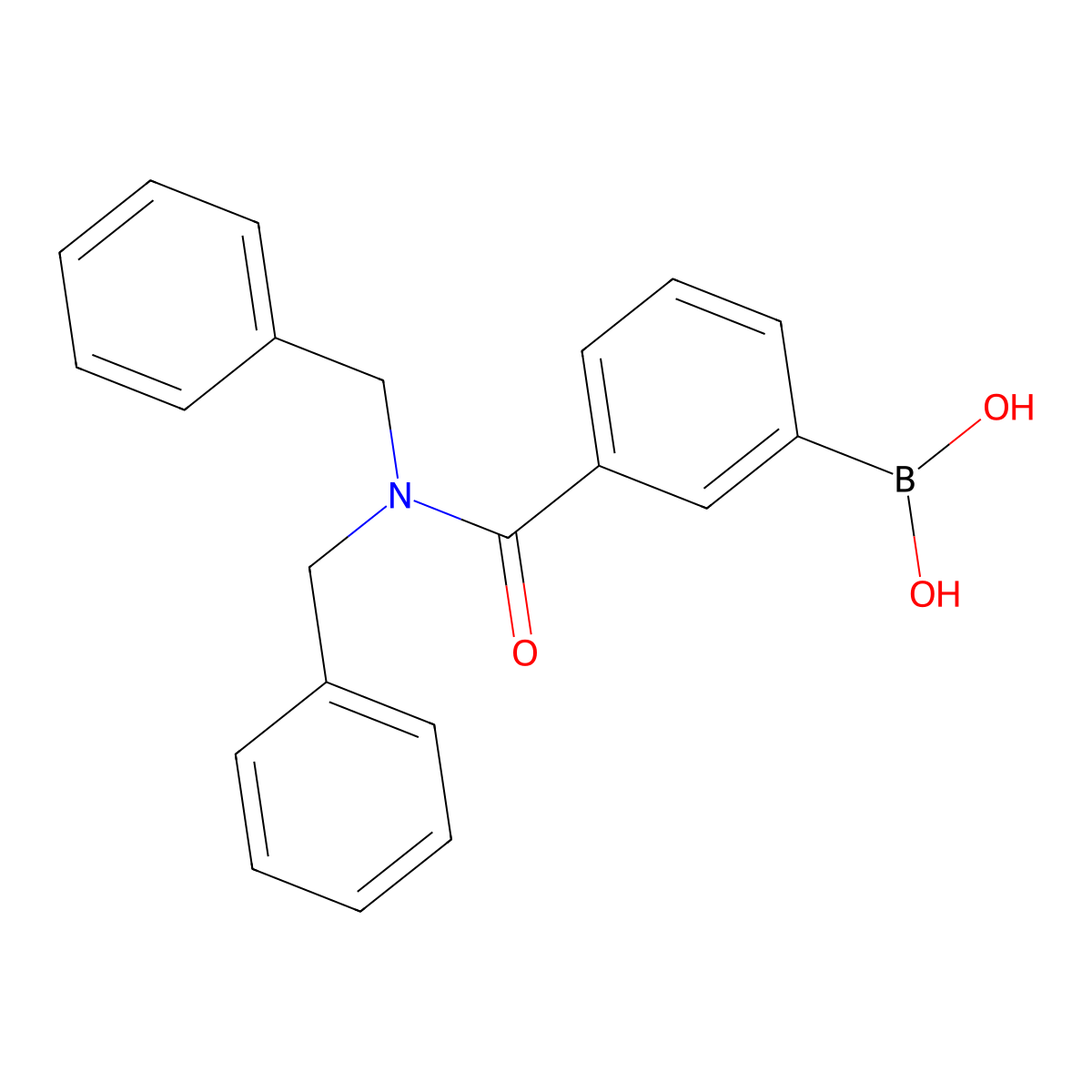 [3-(dibenzylcarbamoyl)phenyl]boronic Acid molecular structure, CAS 397843-73-1