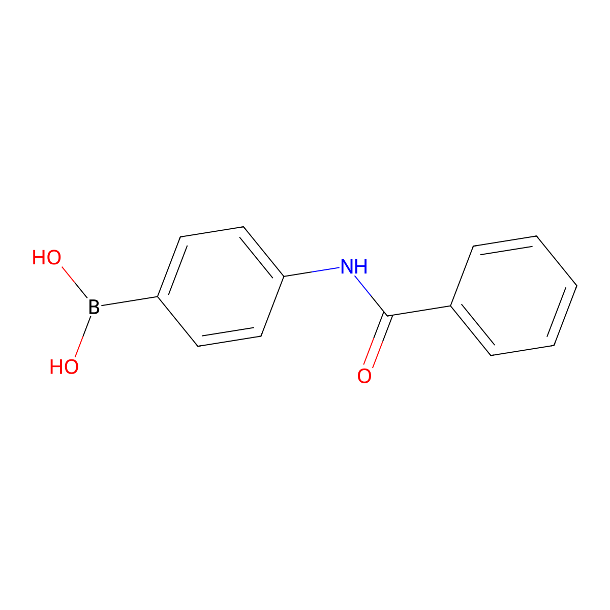 4-Benzamidophenylboronic acid molecular structure, CAS 397843-80-0