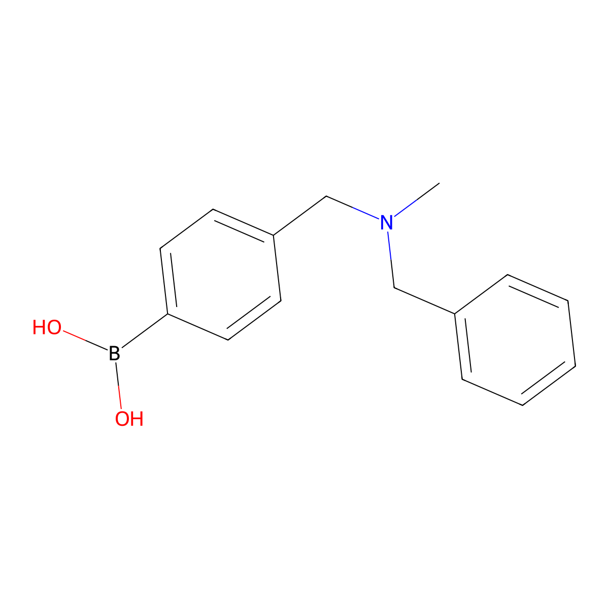 (4-((Benzyl(methyl)amino)methyl)phenyl)boronic acid molecular structure, CAS 397844-52-9