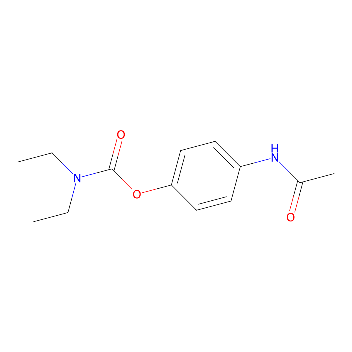 4-Acetamidophenyl diethylcarbamate molecular structure, CAS 397848-85-0