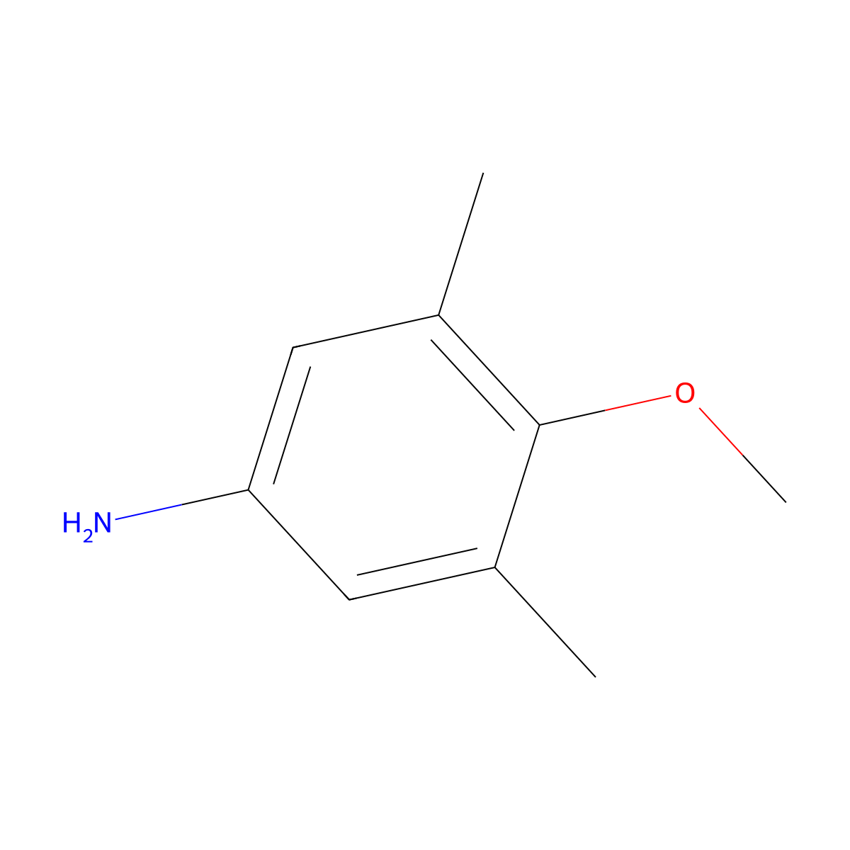 4-Methoxy-3,5-dimethylaniline molecular structure, CAS 39785-37-0