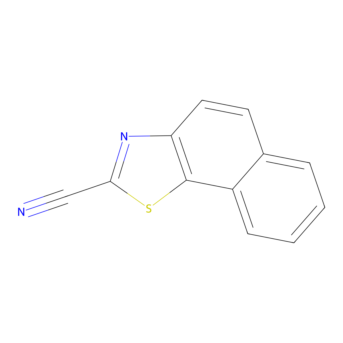 Naphtho[2,1-D]thiazole-2-carbonitrile molecular structure, CAS 39785-43-8