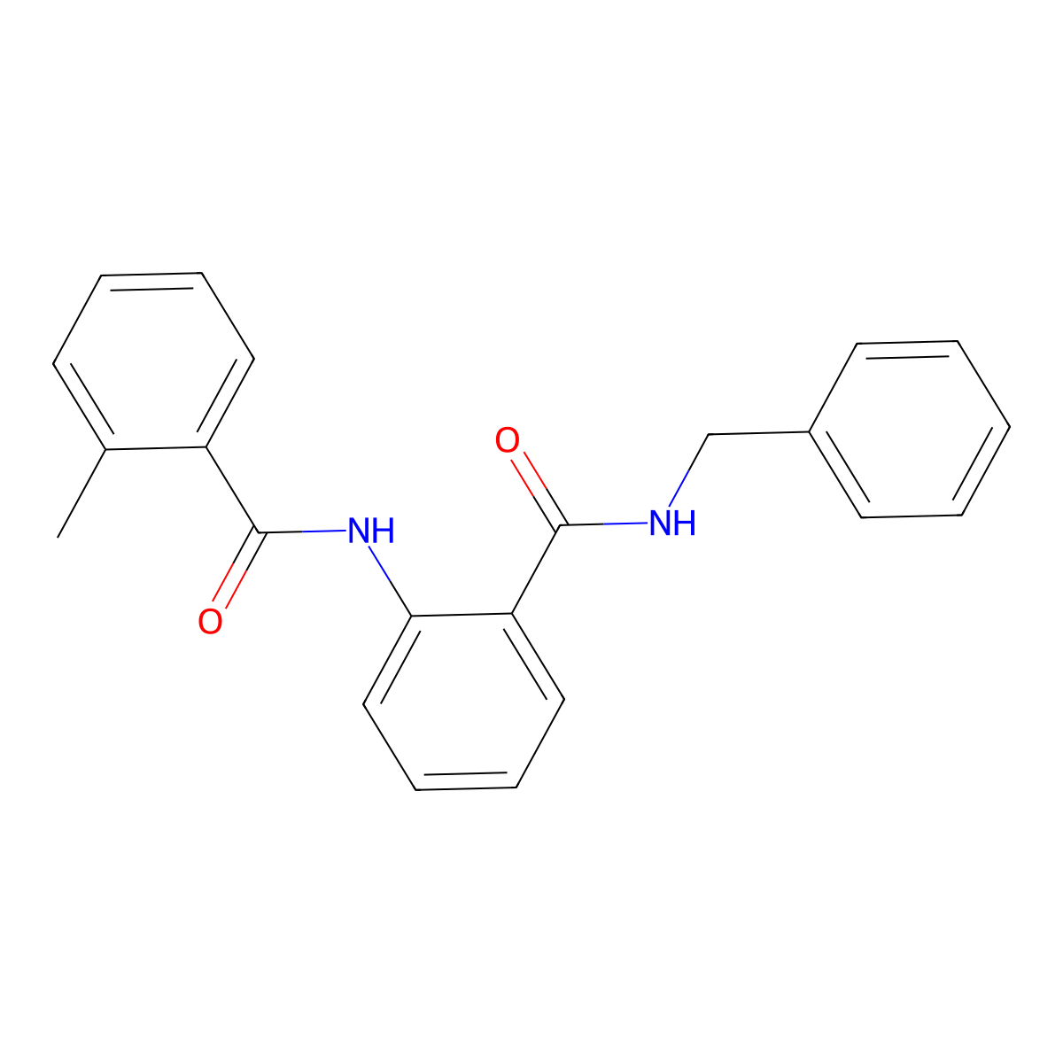 N-[2-(benzylcarbamoyl)phenyl]-2-methylbenzamide molecular structure, CAS 397858-13-8