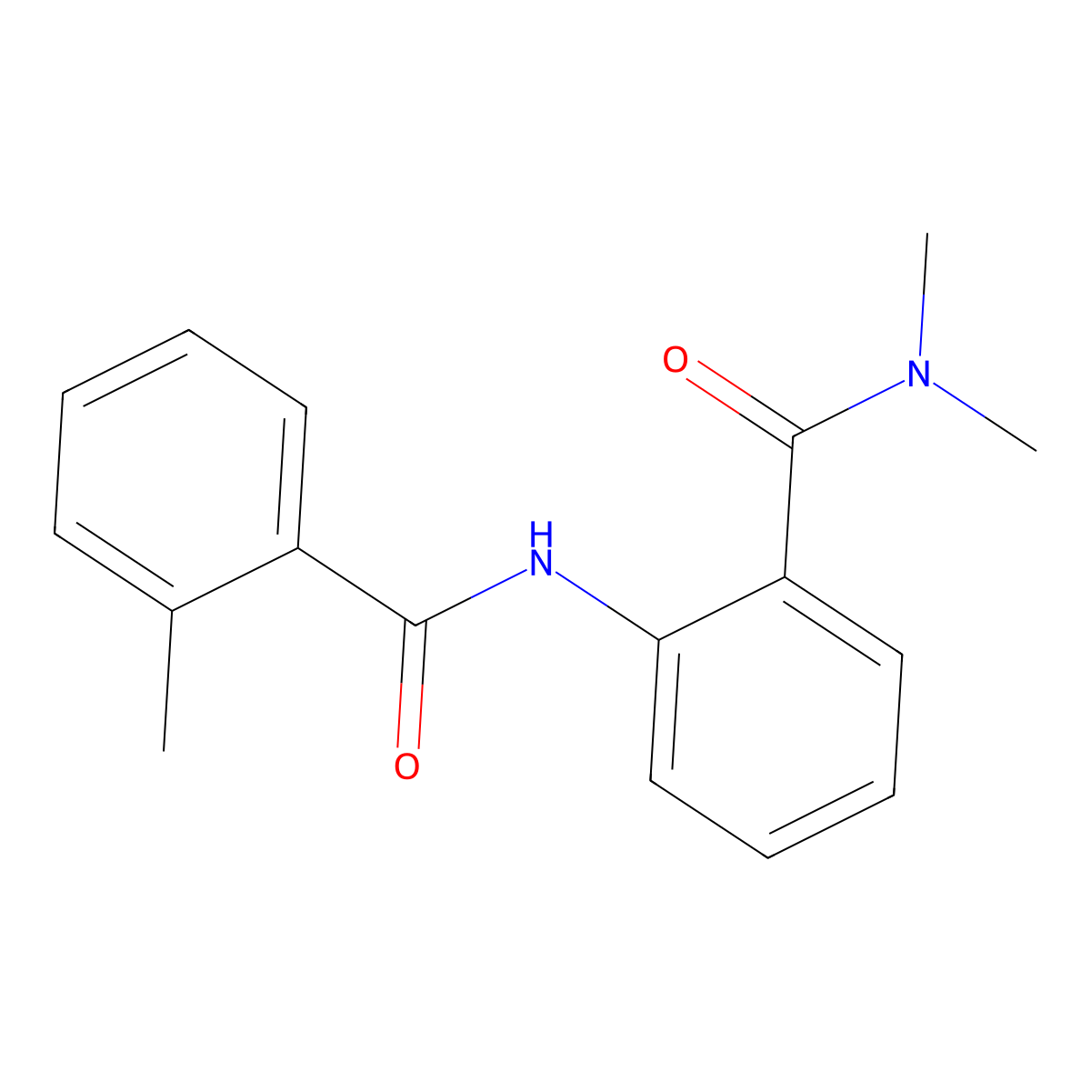 N-[2-(dimethylcarbamoyl)phenyl]-2-methylbenzamide molecular structure, CAS 397858-16-1