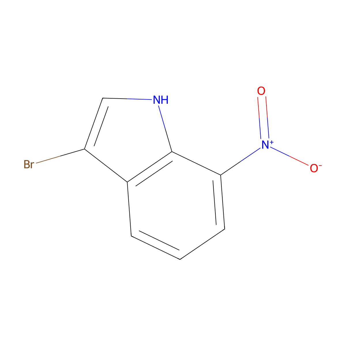 3-Bromo-7-nitro-1H-indole molecular structure, CAS 397864-11-8
