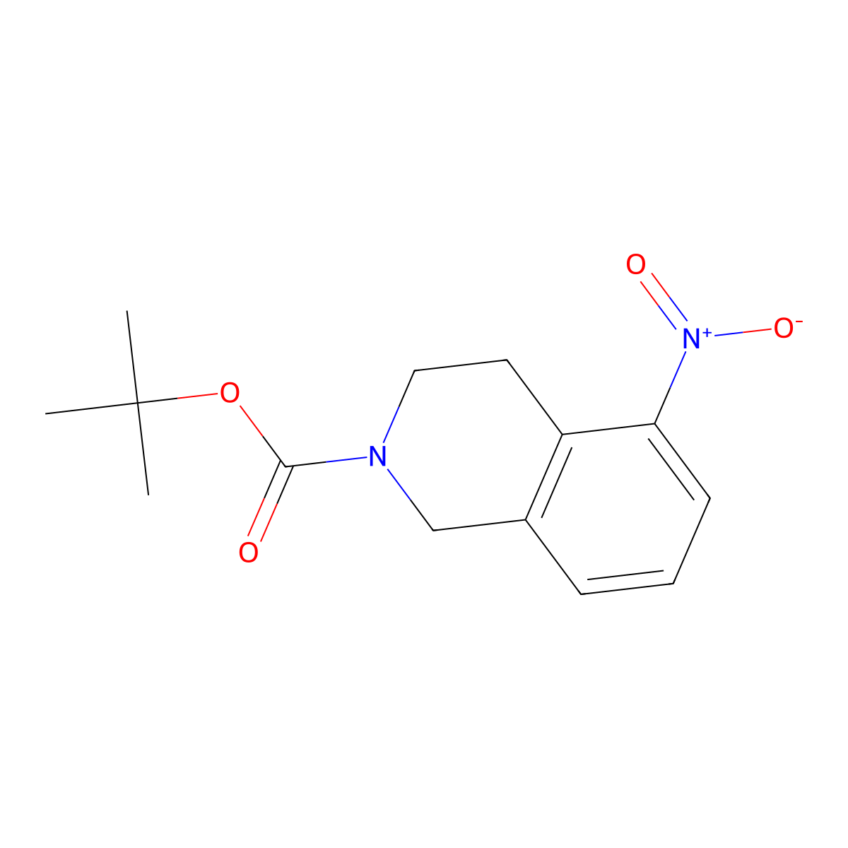 tert-Butyl 5-nitro-3,4-dihydroisoquinoline-2(1H)-carboxylate molecular structure, CAS 397864-14-1