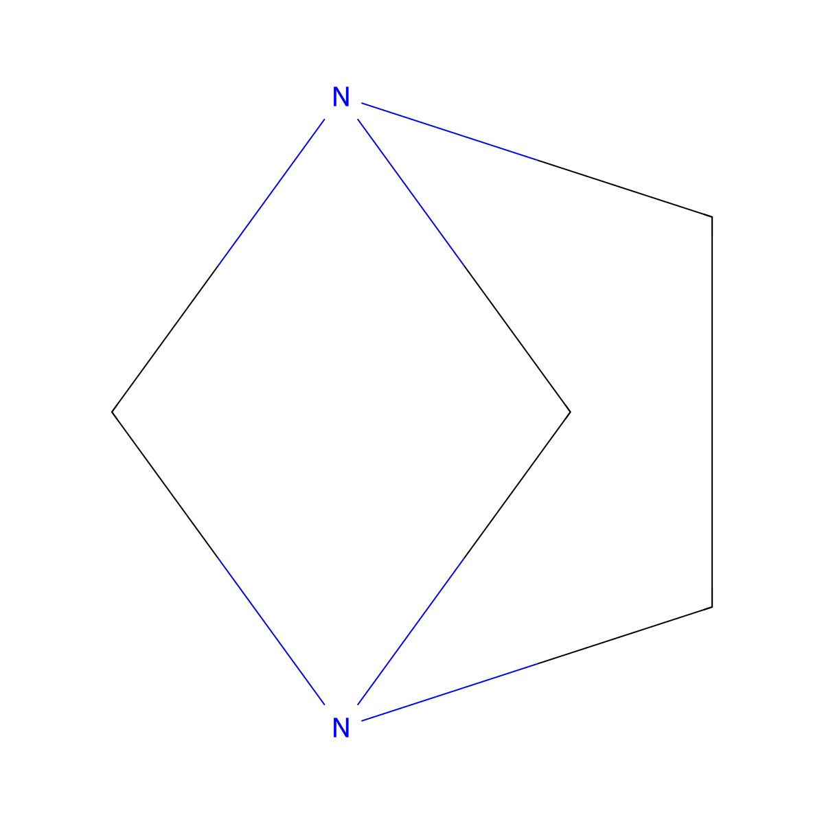 1,4-Diazabicyclo[2.1.1]hexane molecular structure, CAS 397864-25-4