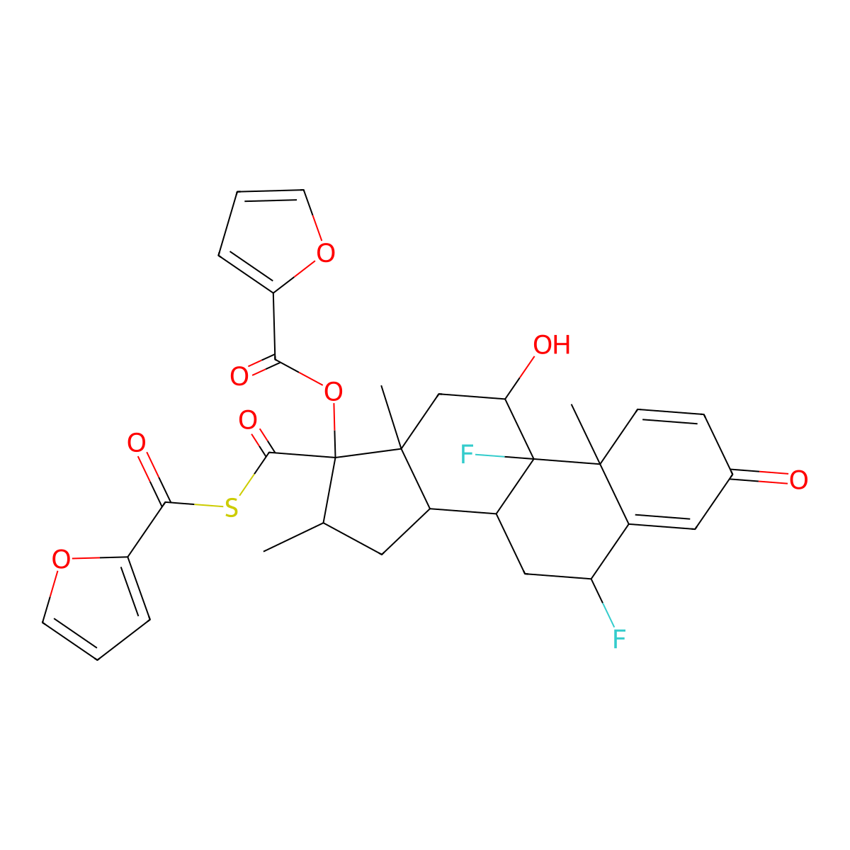 Fluticasone Impurity 31 molecular structure, CAS 397864-41-4