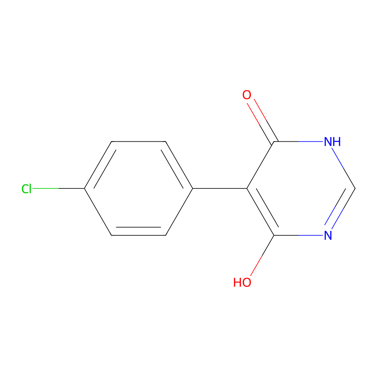 5-(4-Chlorophenyl)pyrimidine-4,6-diol molecular structure, CAS 3979-80-4