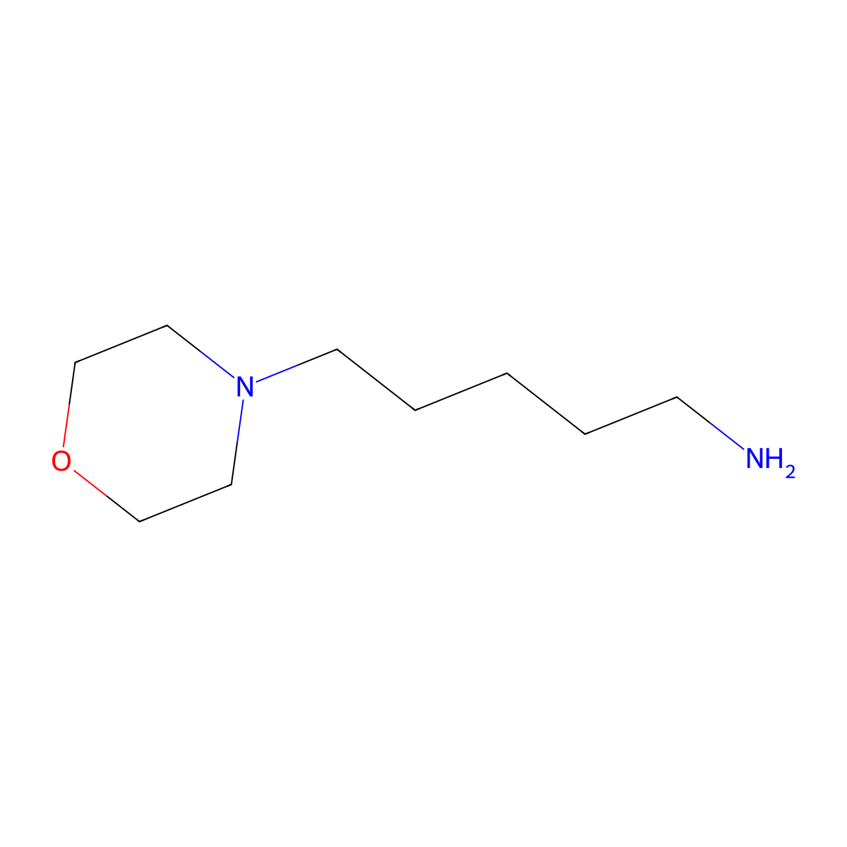 (5-Morpholin-4-ylpentyl)amine molecular structure, CAS 39793-32-3