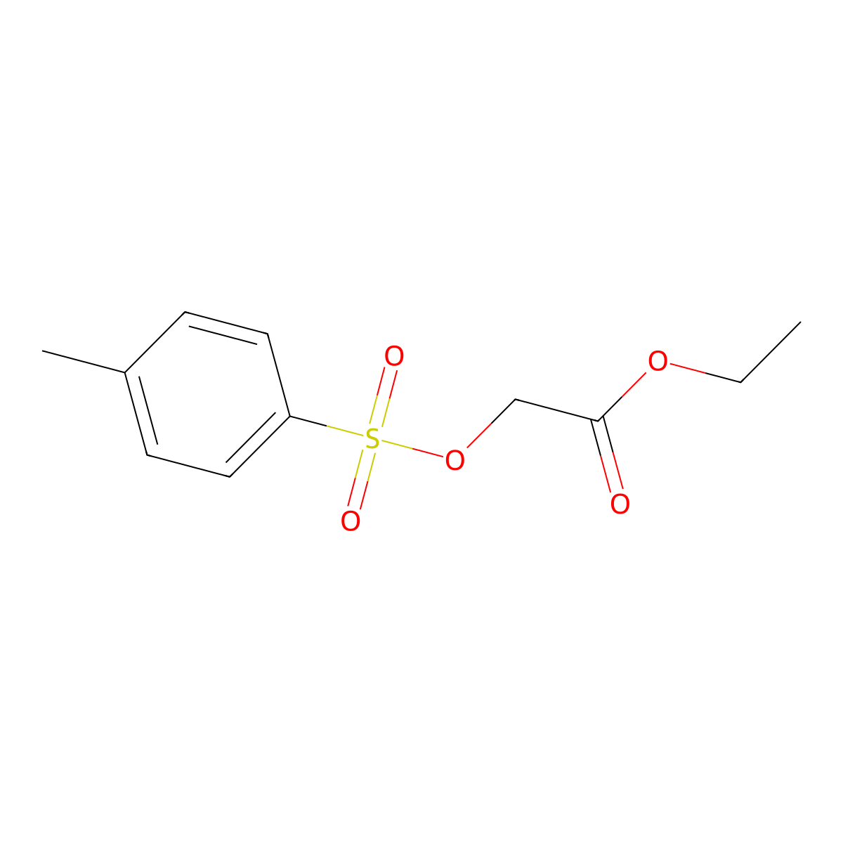 Ethyl 2-(p-Toluenesulfonyloxy)acetate molecular structure, CAS 39794-75-7