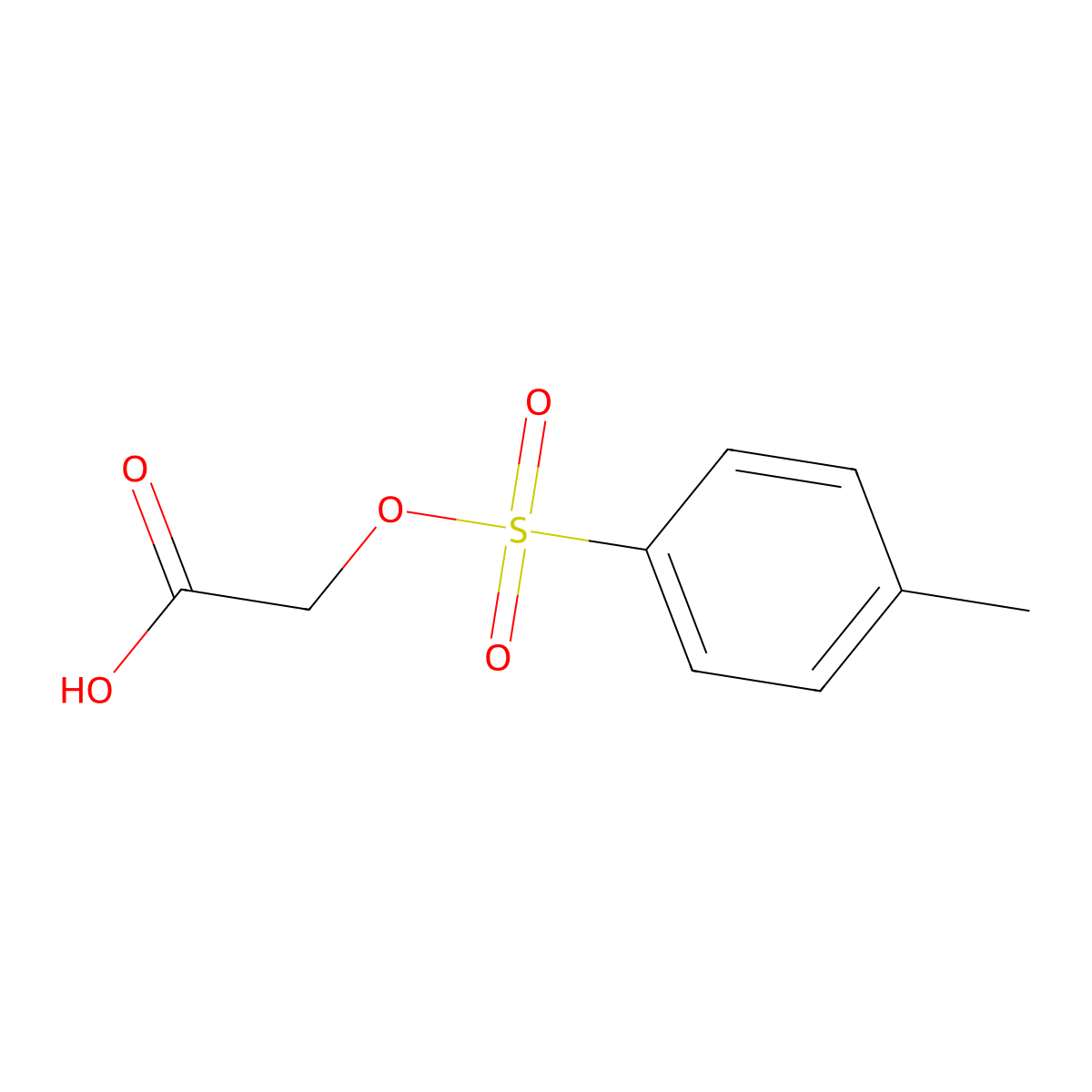 2-(p-Toluenesulfonyloxy)acetic Acid molecular structure, CAS 39794-77-9