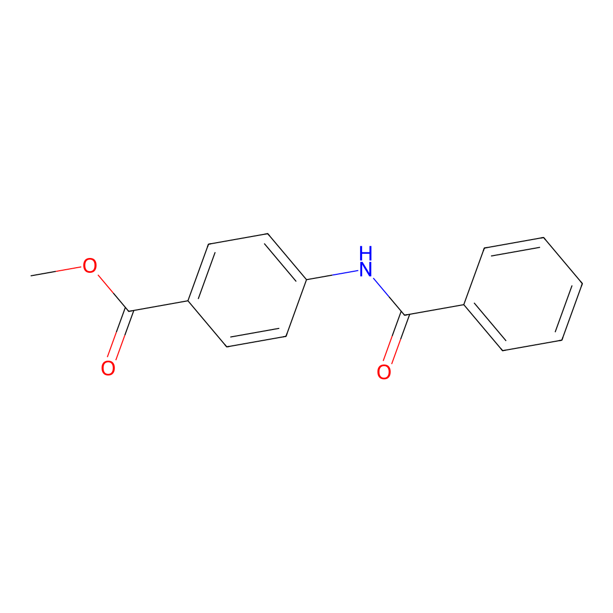 Methyl 4-benzamidobenzoate molecular structure, CAS 39799-73-0