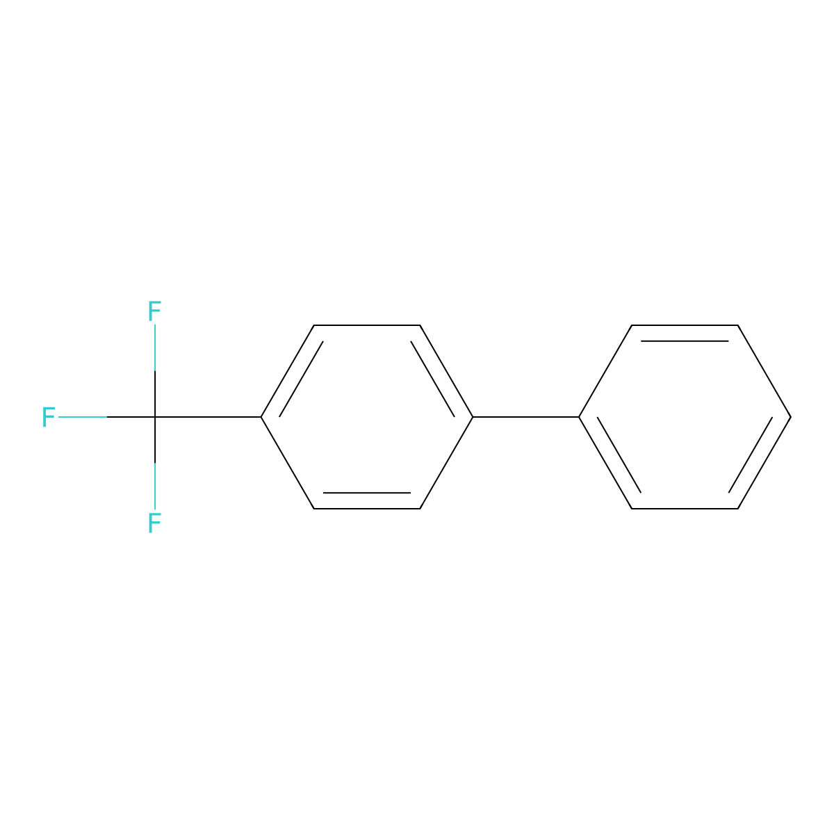 4-Trifluoromethylbiphenyl molecular structure, CAS 398-36-7