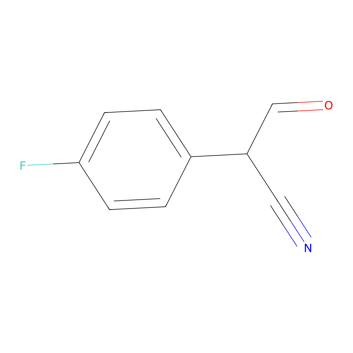 2-(4-Fluorophenyl)-3-oxopropanenitrile molecular structure, CAS 398-42-5