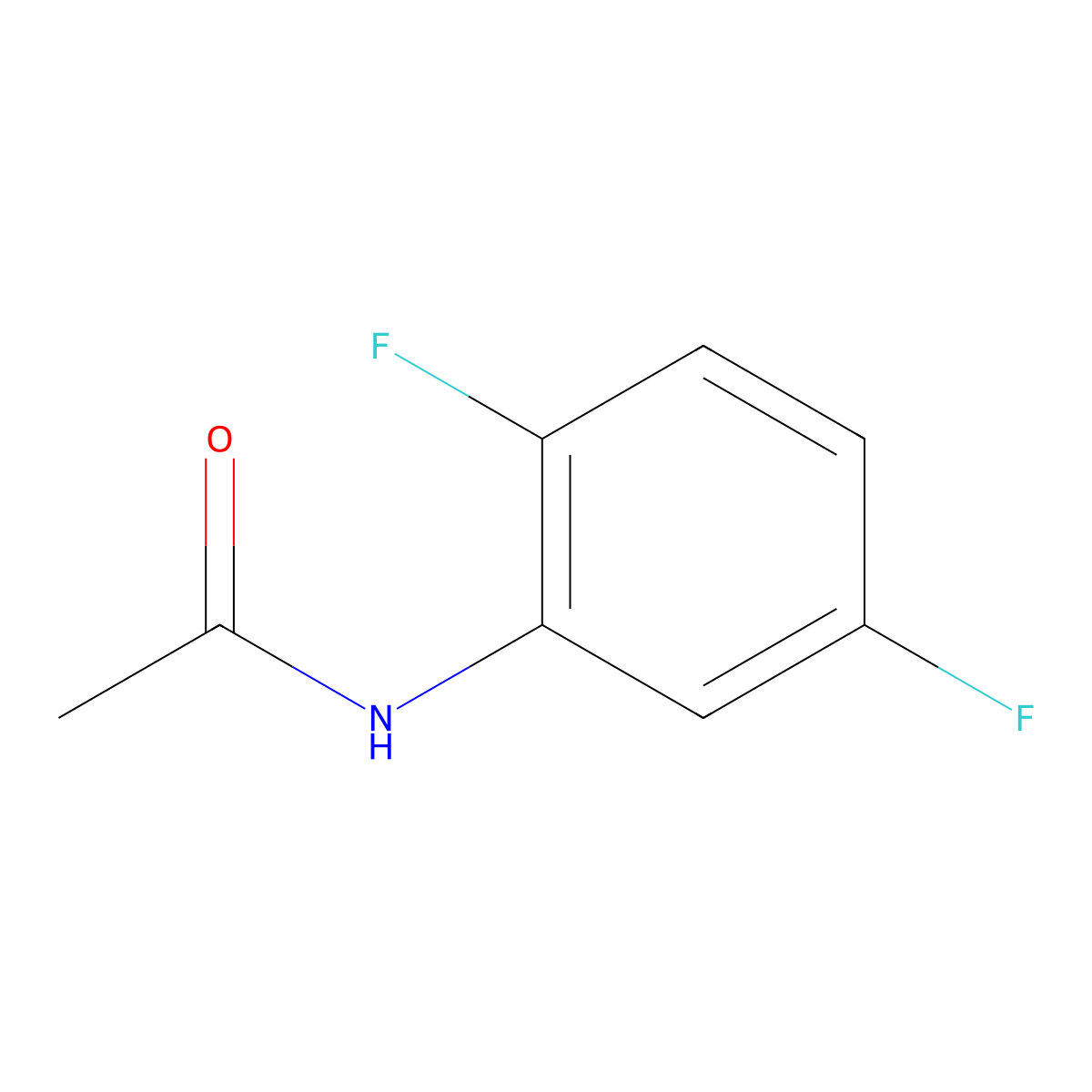 n-(2,5-Difluorophenyl)acetamide molecular structure, CAS 398-90-3