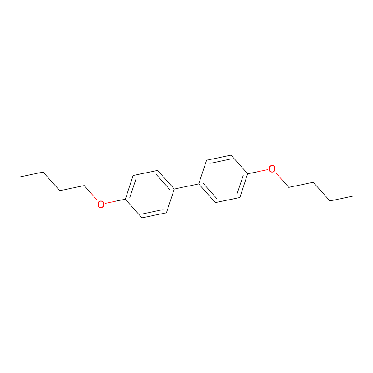 4,4'-Dibutoxybiphenyl molecular structure, CAS 39800-63-0